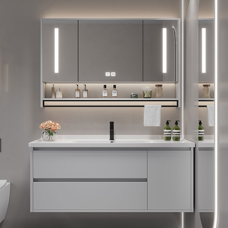 Home Bathroom Vanity - ヴィンテージパーティション洗面化粧台トイレ化粧台白色光洗面化粧台ミラー収納モビールットバーニョ家庭用家具