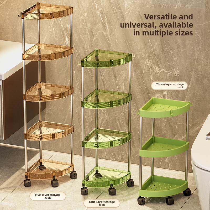 Home Essentials Bathroom Organizer - バスルーム収納ラック 多層オーガナイザーシェルフ トイレ寮家庭用 移動式コンビニエンスストア 日常必需品コレクション