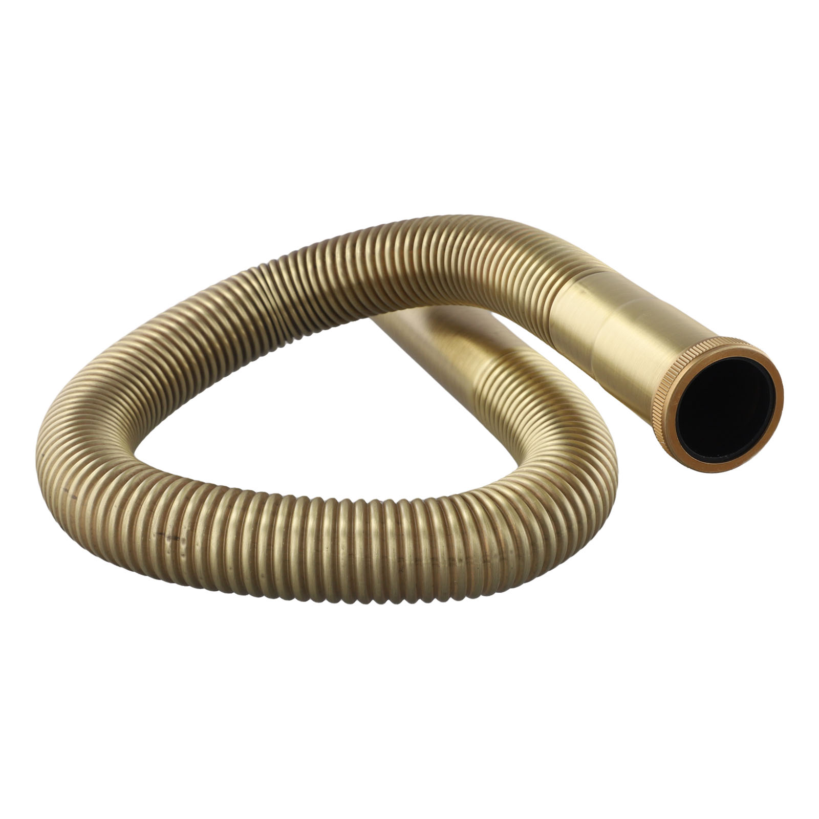 Home Bathroom Sink - 1pc フレキシブルホース真鍮ホースサイフォン柔軟なシンク排水浴室キッチン洗面器水チューブパイプホームセンター配管器具