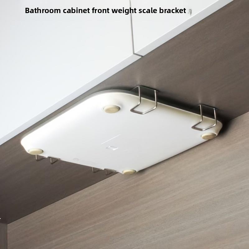 Home Bathroom Door Design - 新しい壁掛け体重計収納ラックユニバーサルブラケット跡のない貼り付けスペース節約設計家庭や浴室に適しています