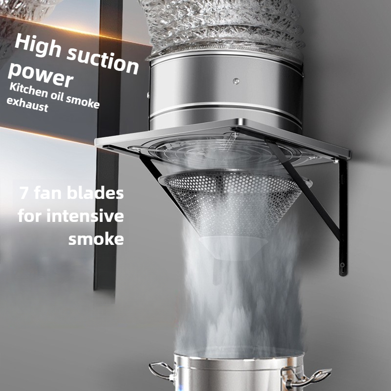 Home Bathroom Vent - 排気換気ファン、高速送風機、窓と壁の排気ファン、バスルームとキッチン、トイレの排気口、6 