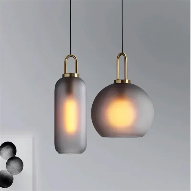 北欧ガラスアートデザインブラック LED ペンダントライトカ - Home Of The Year Bathroom のレビューと価格