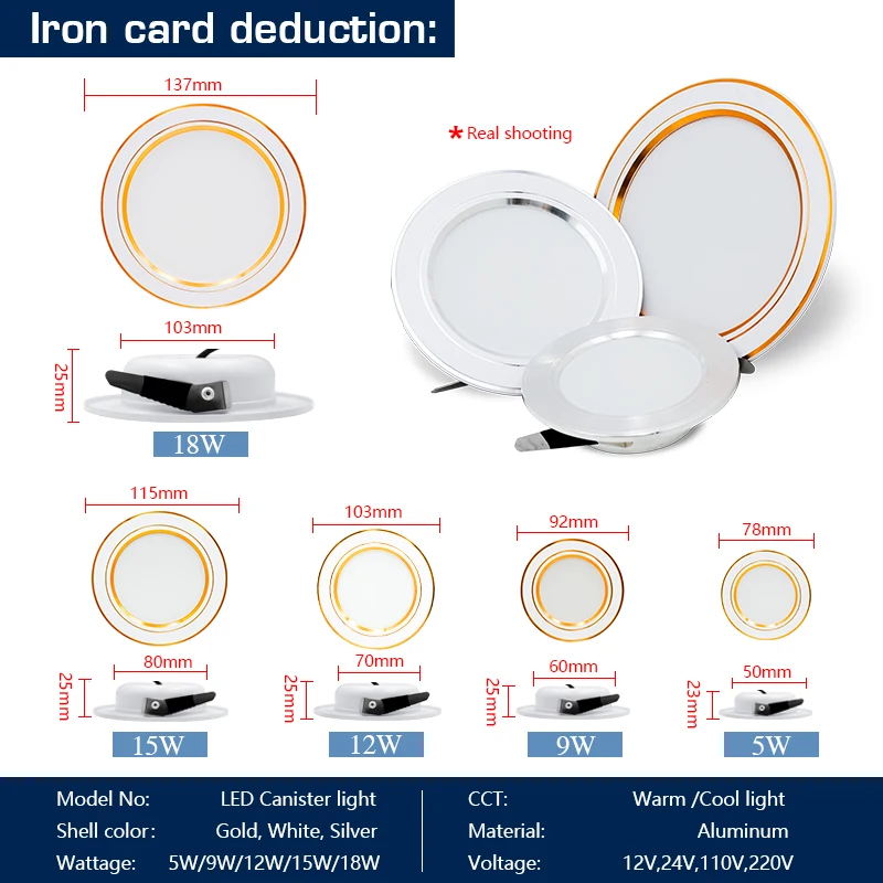10 ピース/ロット Led ダウンライト AC 220V  - Home Of The Year Bathroom のレビューと価格