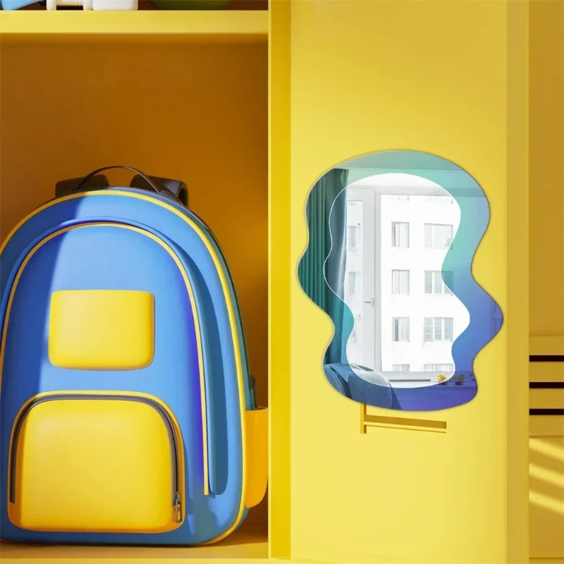 1PC 磁気幾何学模様ミラーロッカー学校浴室冷蔵庫キャビネッ - Home Essentials Bathroom Cabinet のレビューと価格
