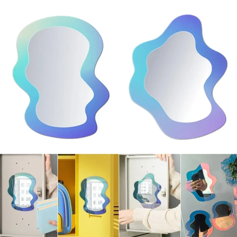 1PC 磁気幾何学模様ミラーロッカー学校浴室冷蔵庫キャビネッ - Home Essentials Bathroom Cabinet のレビューと価格