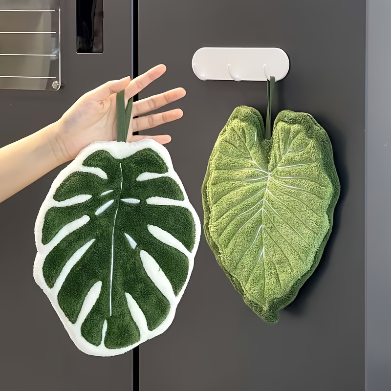リーフハンドタオル バスルームアクセサリー 吸水性キッチンタ - Home Bathroom Accessories のレビューと価格