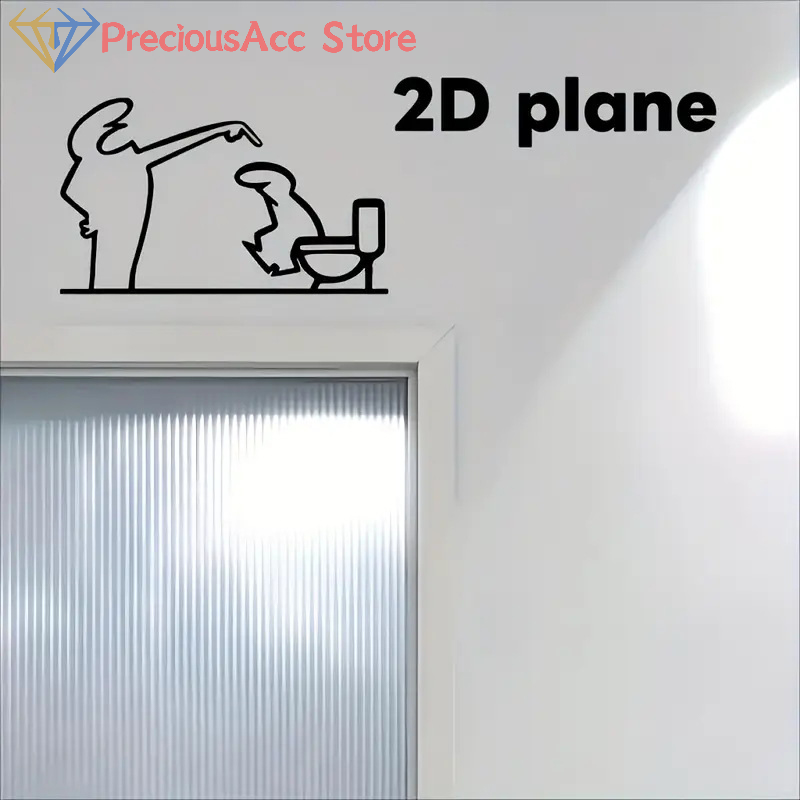 La Linea ミニマリスト ラインアート ステッカー 寝 - Home Bathroom Door Design のレビューと価格