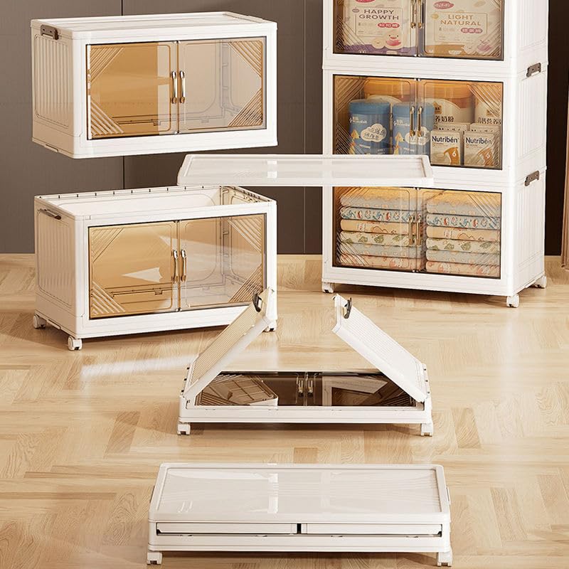 幅25インチ、4段の蓋付きローリング収納ビン、383QT折り - Home Essentials Bathroom Cabinet のレビューと価格
