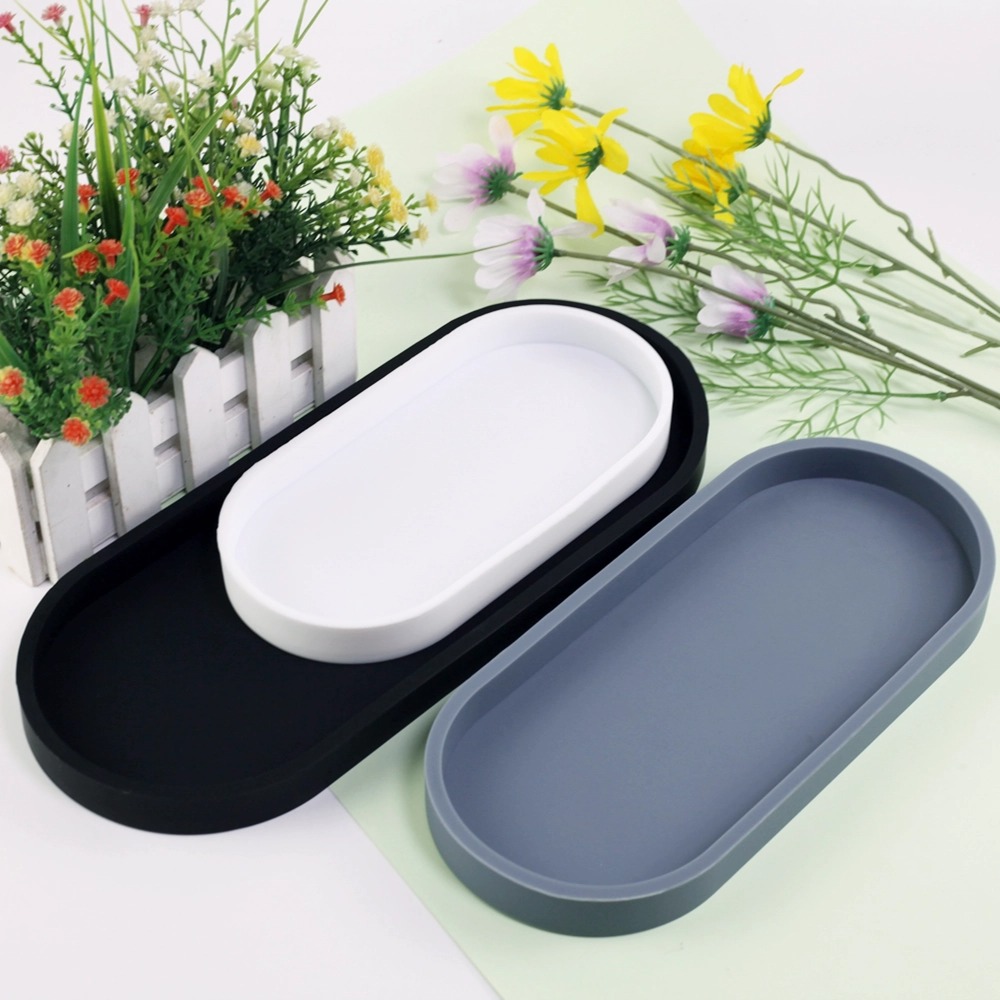 1Pc バスルームドレッシングシリコーントレイ、長方形食器洗 - Home Essentials Bathroom Organizer のレビューと価格