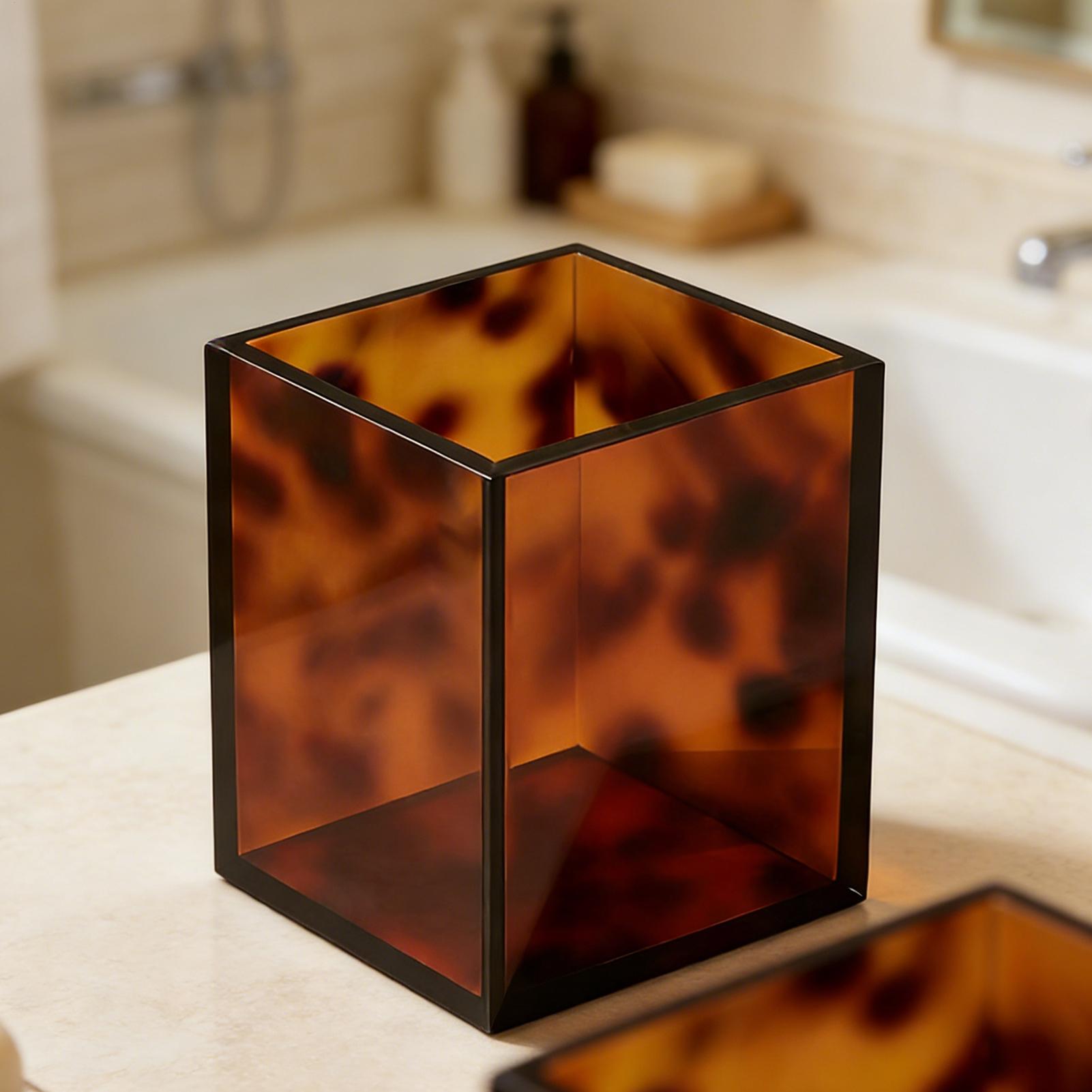 バスルームカウンタートレイ べっ甲模様のアクリル装飾 バスル - Home Bathroom Sink のレビューと価格
