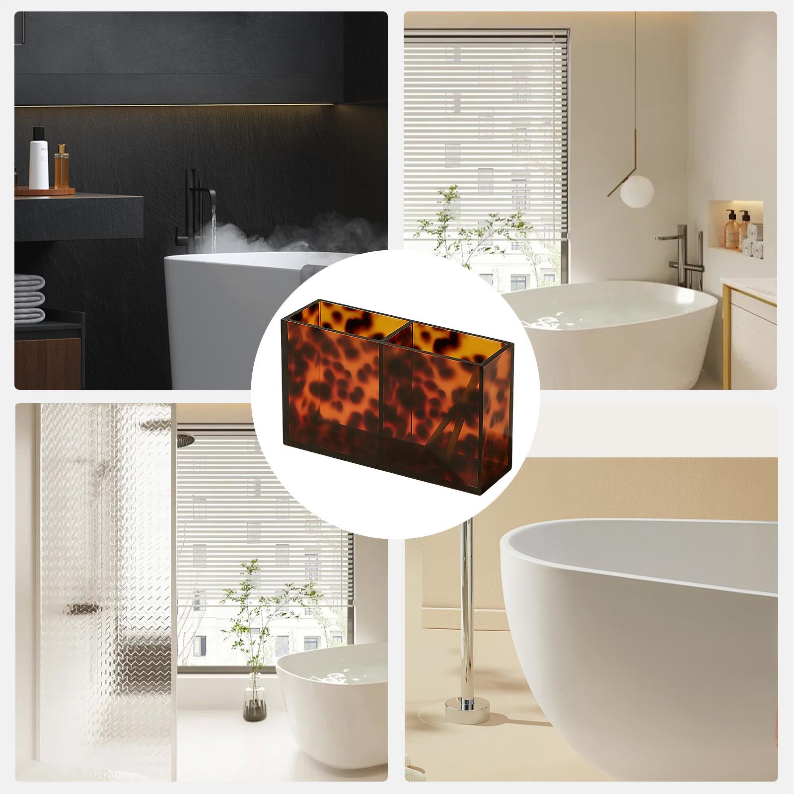 バスルームカウンタートレイ べっ甲模様のアクリル装飾 バスル - Home Bathroom Sink のレビューと価格