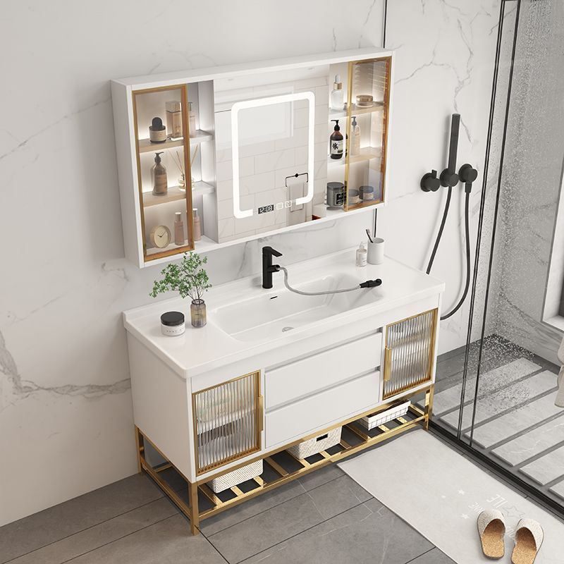 シンクオーガナイザー付きバスルームバニティキャビネットシンプ - Home Bathroom Sink のレビューと価格