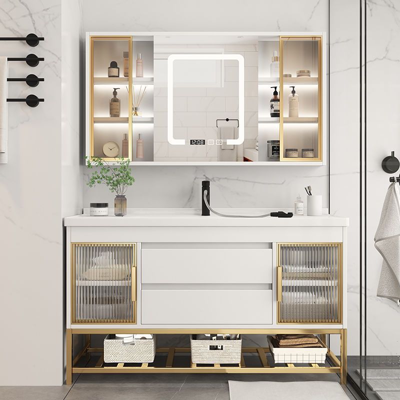 シンクオーガナイザー付きバスルームバニティキャビネットシンプ - Home Bathroom Sink のレビューと価格