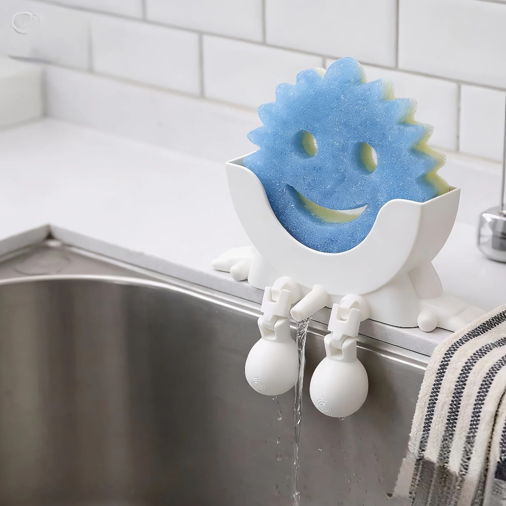 水切り可能な石鹸＆スポンジホルダー 2-in-1 収納トレイ - Home Bathroom Sink のレビューと価格