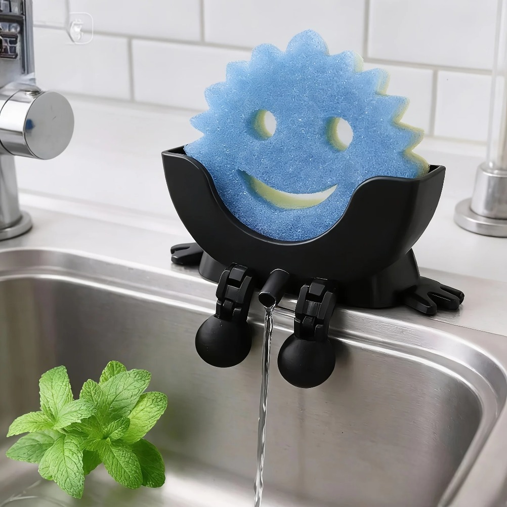 水切り可能な石鹸＆スポンジホルダー 2-in-1 収納トレイ - Home Bathroom Sink のレビューと価格