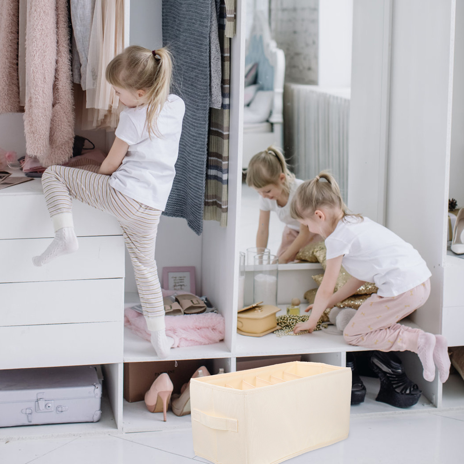 コンパートメントデザインの薄型クローゼット用衣類オーガナイザ - Home Essentials Bathroom Organizer のレビューと価格