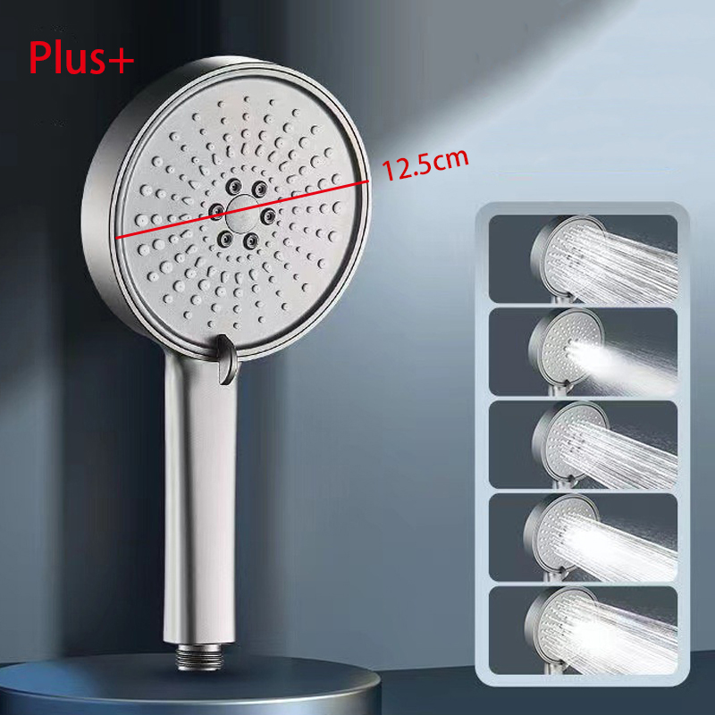 5モードシャワーヘッドシャワーヘッドセット大型ラウンド高圧ポ - Home Bathroom Accessories のレビューと価格