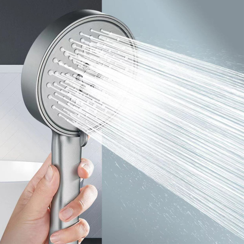 5モードシャワーヘッドシャワーヘッドセット大型ラウンド高圧ポ - Home Bathroom Accessories のレビューと価格
