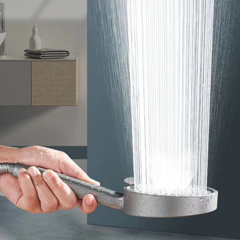 5モードシャワーヘッドシャワーヘッドセット大型ラウンド高圧ポ - Home Bathroom Accessories のレビューと価格