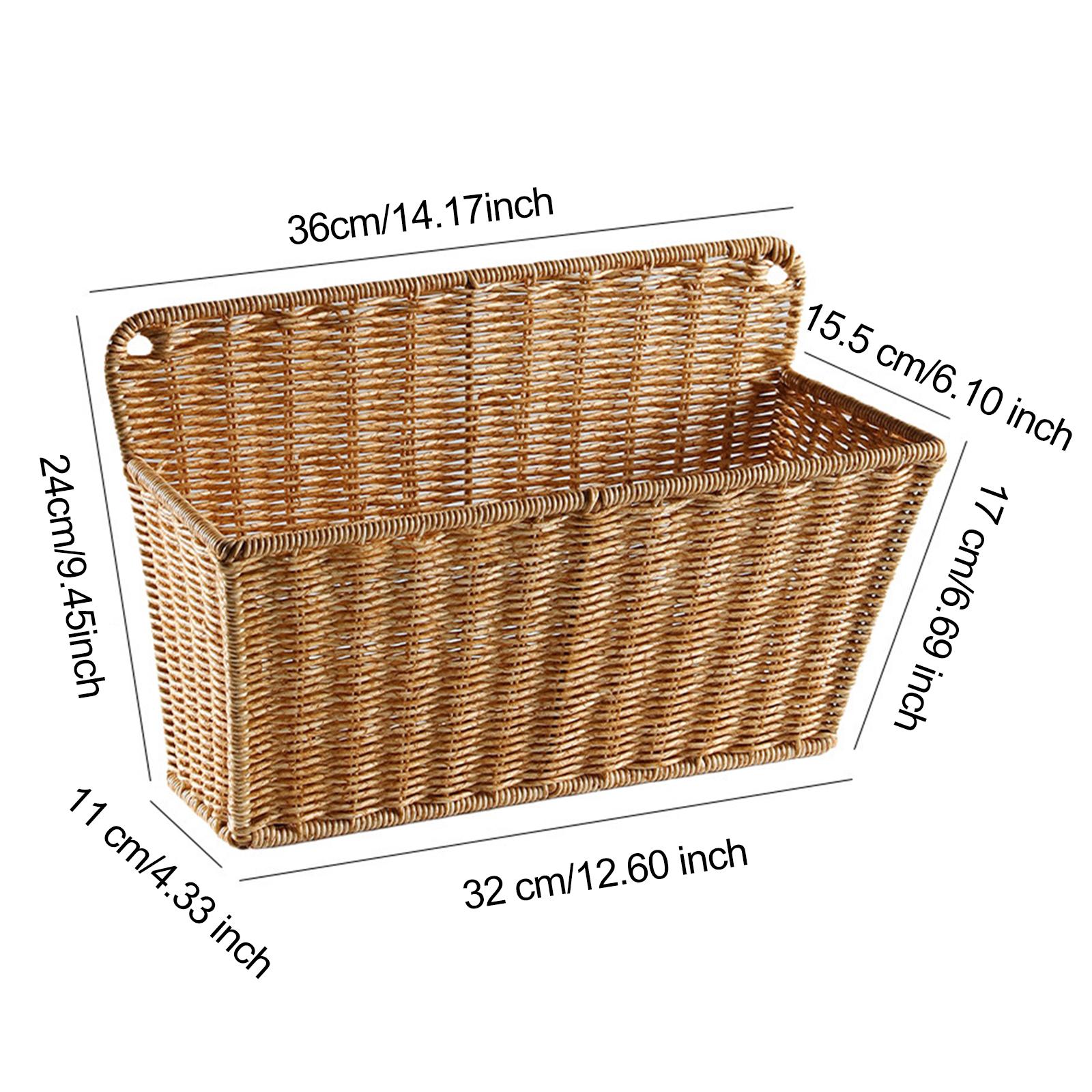 スカンジナビアスタイルの織り収納バスケット壁掛けオーガナイザ - Home Essentials Bathroom Organizer のレビューと価格