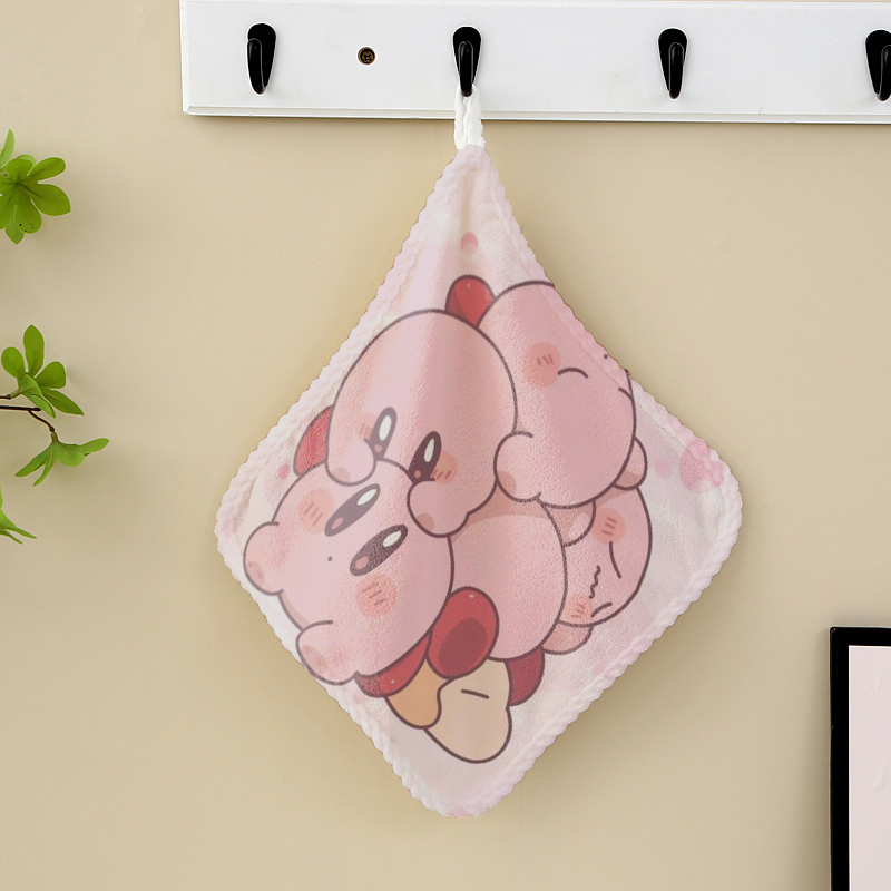 カービィのハンドタオル キッチン バスルーム 日用品 かわい - Home Bathroom Supplies のレビューと価格