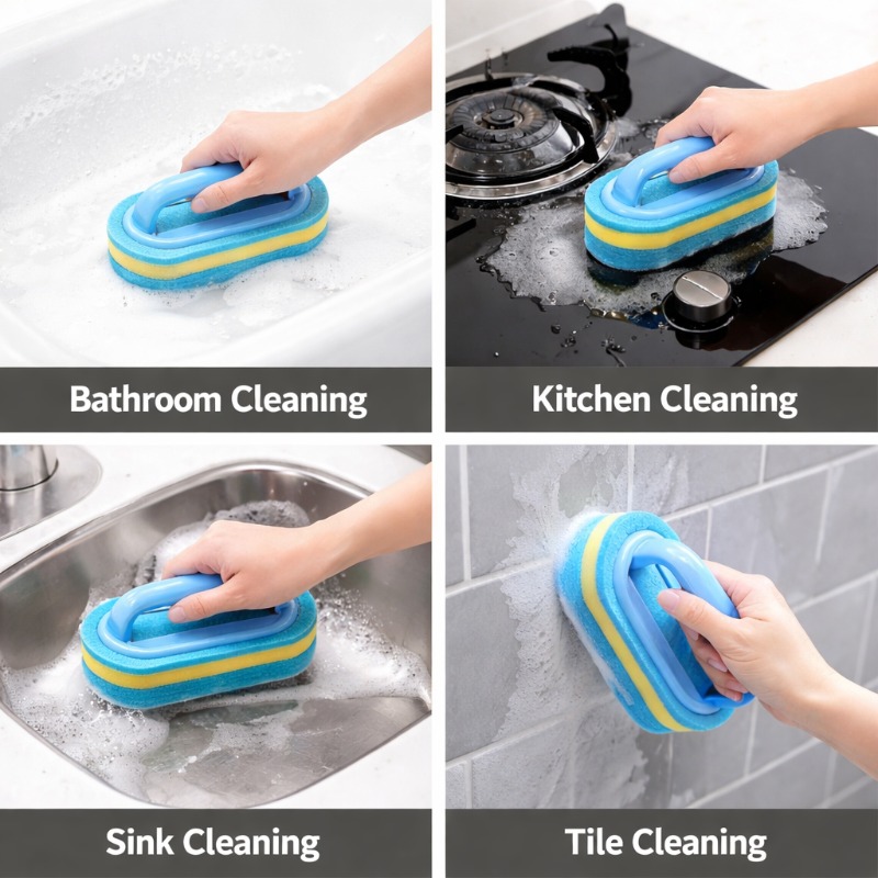 家庭用掃除ブラシ ハンドル付き 食器用洗剤 浴室 キッチン  - Home Bathroom Accessories のレビューと価格