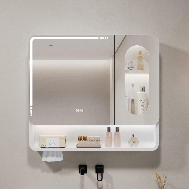LEDバックライト付き浴室鏡 タッチセンサー 曇り止め調光機 - Bathroom Cabinet Mirror のレビューと価格
