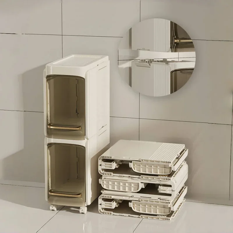 モバイル折りたたみ式バスルーム隙間収納キャビネット - 防水 - Home Essentials Bathroom Cabinet のレビューと価格