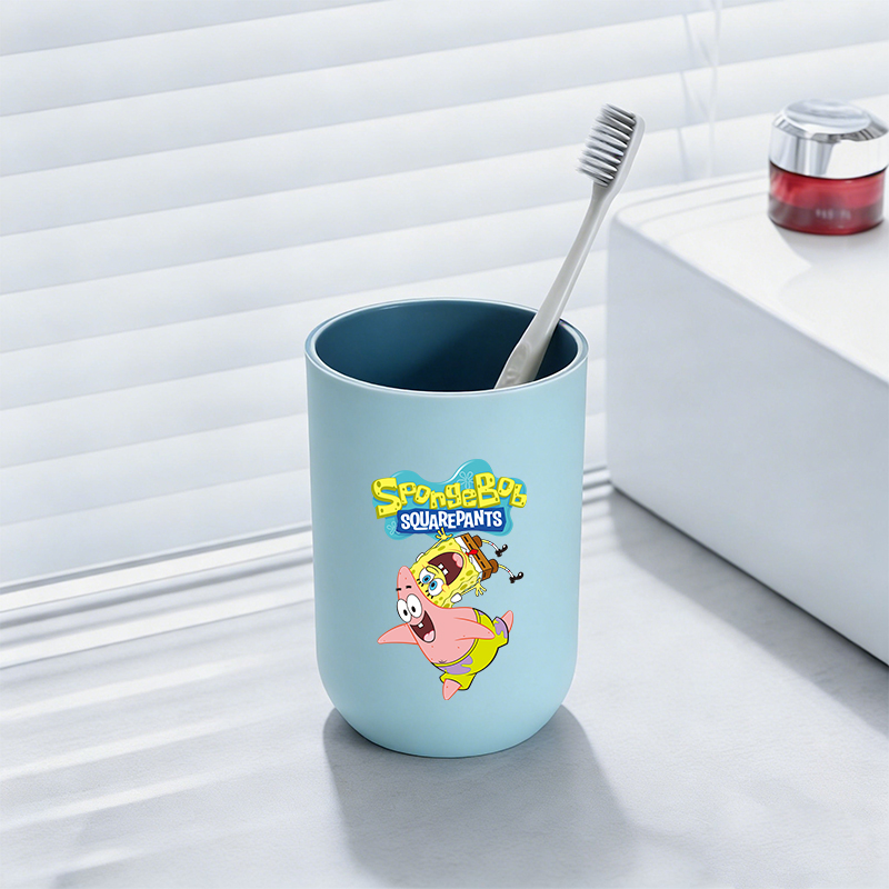 スポンジボブスクエアパンツバスルーム歯ブラシカップウォッシュ - Home Of The Year Bathroom のレビューと価格