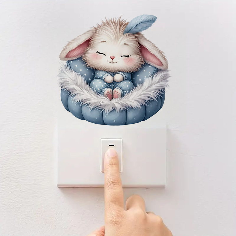 かわいいウサギのステッカー,防水ウォールステッカー,壁,バス - Home Bathroom Window のレビューと価格