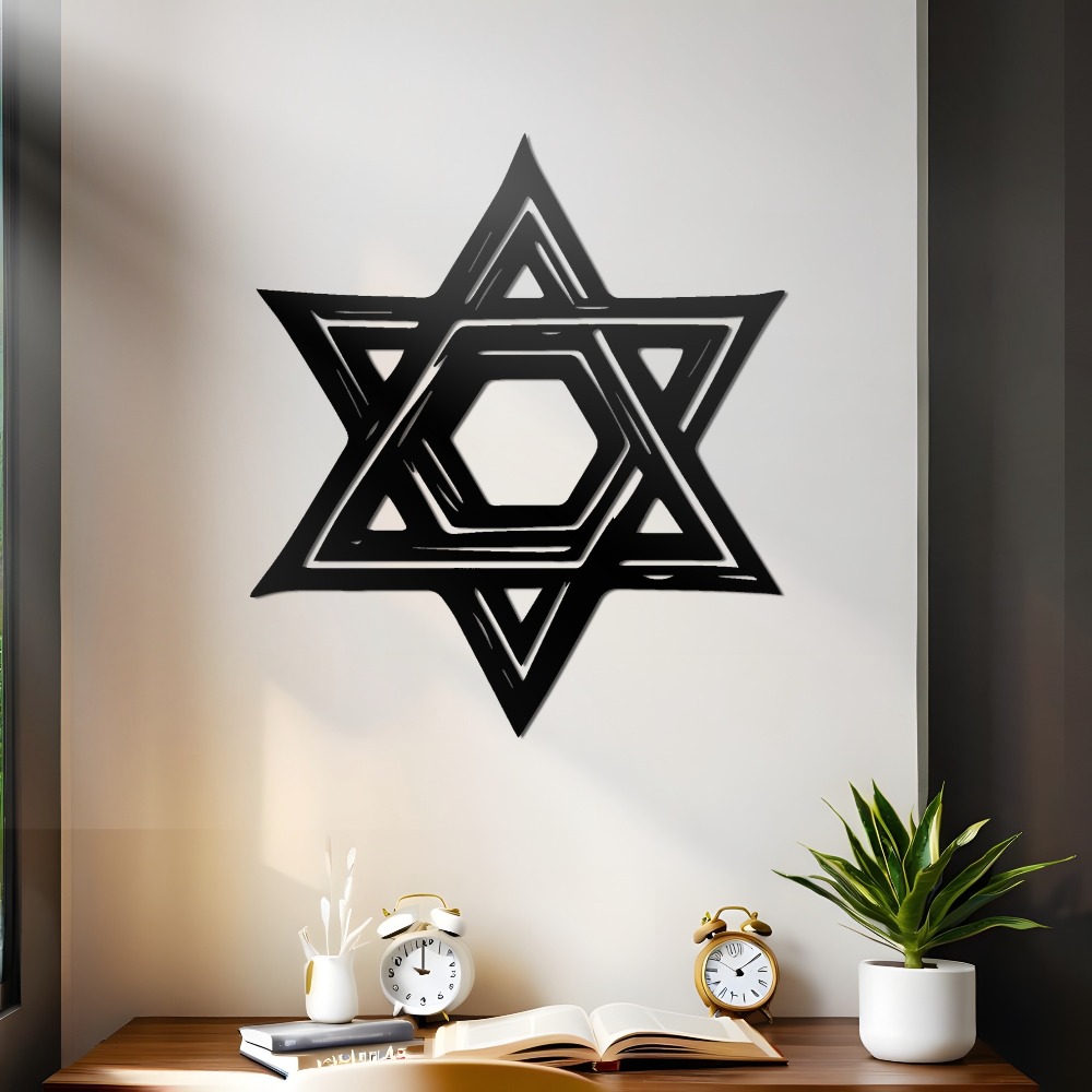CIFBUY 鉄製ウォールアート ダビデの星 メタル彫刻 壁 - Home & Bathroom Building Products Pte Ltd のレビューと価格