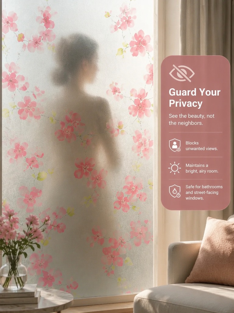 つや消しプライバシーウィンドウフィルム 半透明 ライトブロッ - Home Bathroom Window のレビューと価格