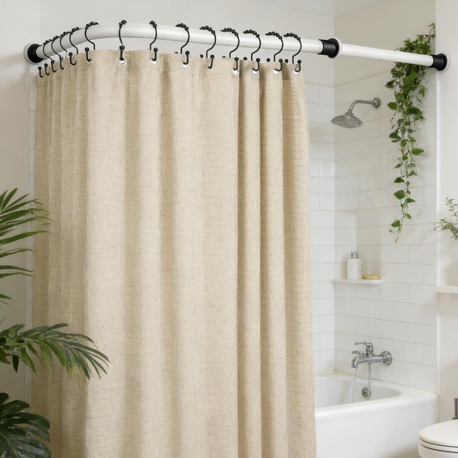シャワーフック 12 個 ダブルグライドカーテンハンガー シ - Home Bathroom Window のレビューと価格