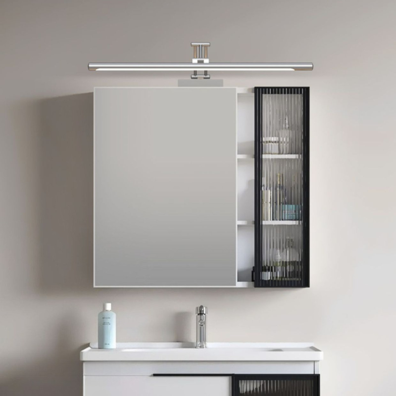 鉄トリコロールミラーフロントランプモダンなミニマリストバニテ - Home Bathroom Vanity のレビューと価格