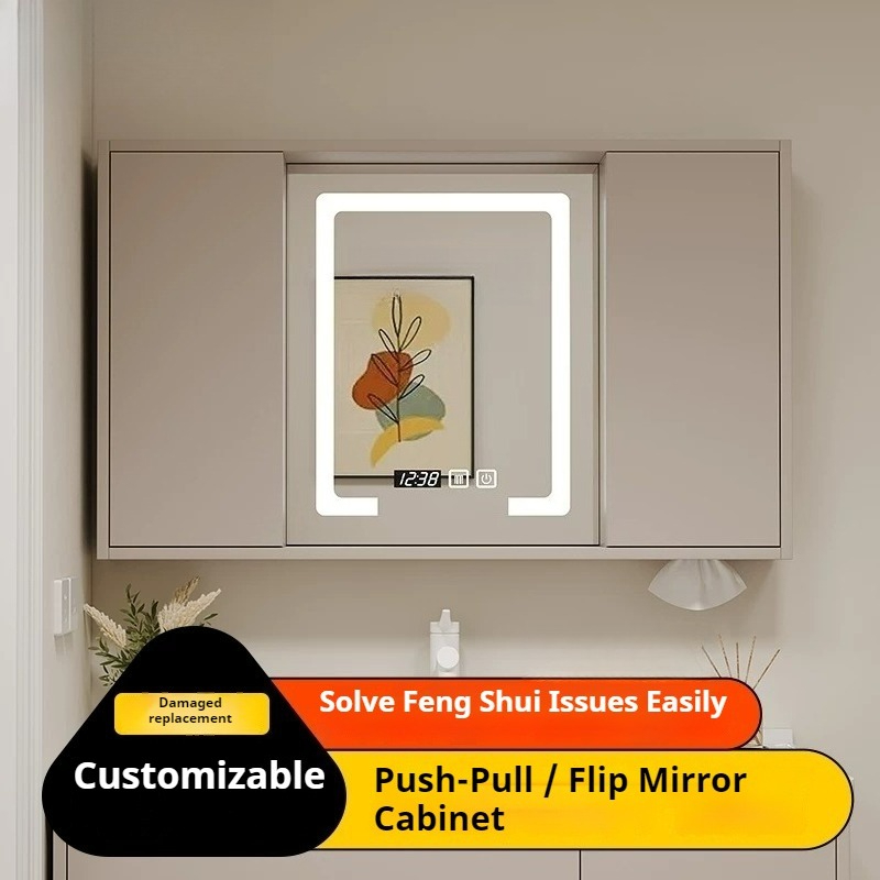 LEDバックライト付き浴室鏡 曇り止め タッチセンサー調光機 - Bathroom Cabinet Mirror のレビューと価格