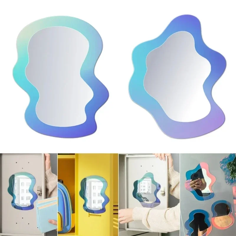 新しい磁気幾何学模様ミラー、ロッカー、学校、浴室、冷蔵庫、キ - Home Essentials Bathroom Cabinet のレビューと価格