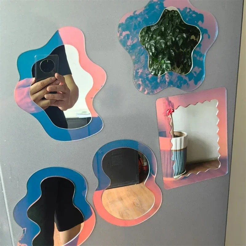新しい磁気幾何学模様ミラー、ロッカー、学校、浴室、冷蔵庫、キ - Home Essentials Bathroom Cabinet のレビューと価格