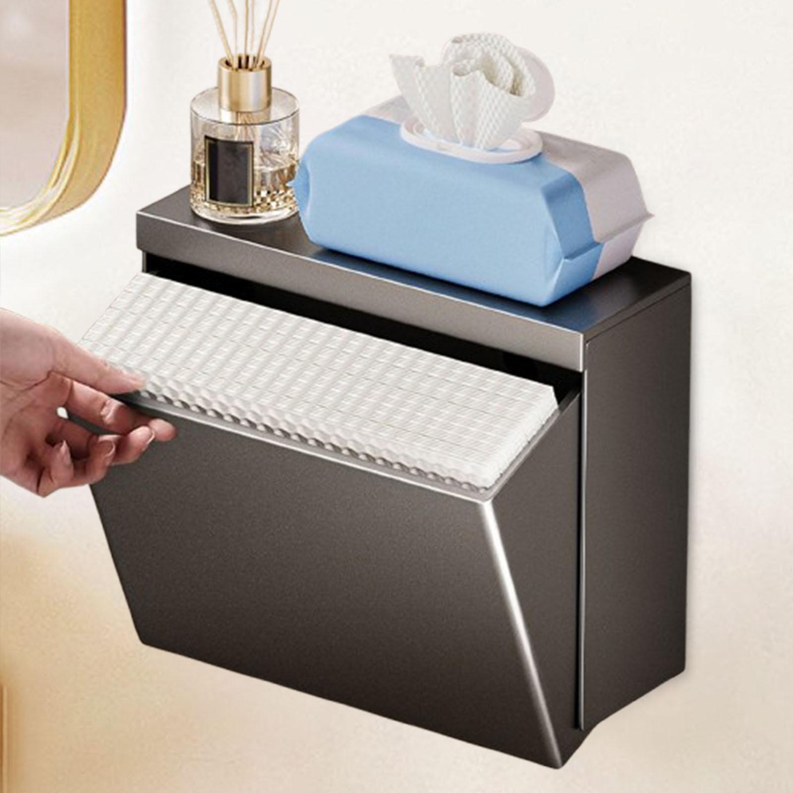 金属製壁掛けトイレットペーパーホルダー防水ティッシュディスペ - Home Essentials Bathroom Organizer のレビューと価格
