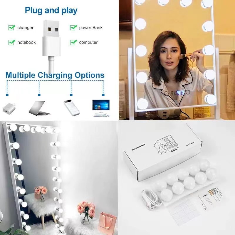 LEDライトペーストミラー化粧電球、化粧鏡バニティLED 5 - Home Bathroom Vanity のレビューと価格