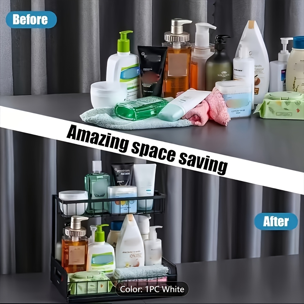 シンク下キッチン収納ラックセット - バスルーム、パントリー - Home Essentials Bathroom Cabinet のレビューと価格
