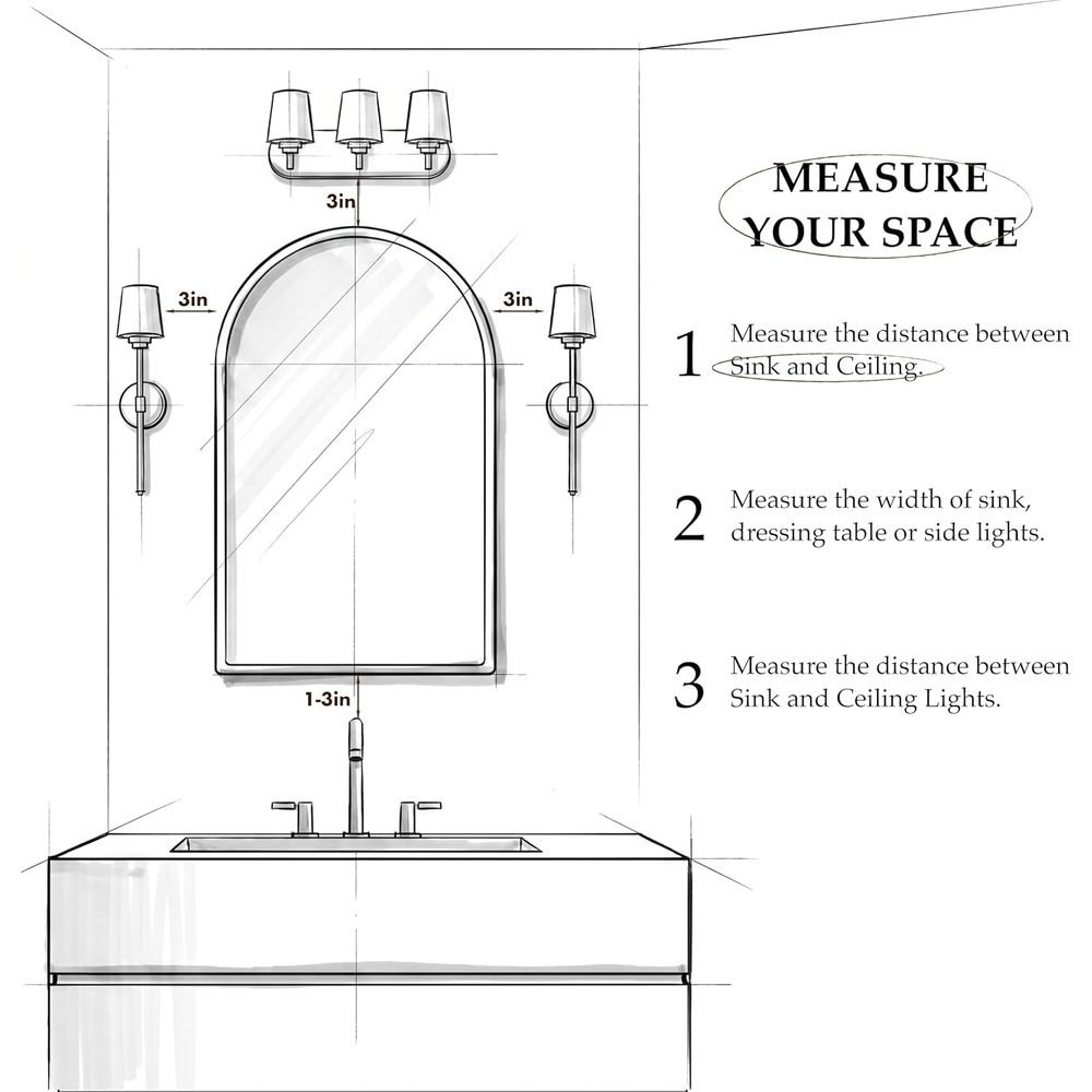 豪華なアーチ型ゴールドの浴室用薬棚（鏡付き）、DIY愛好家に - Bathroom Cabinet Mirror のレビューと価格