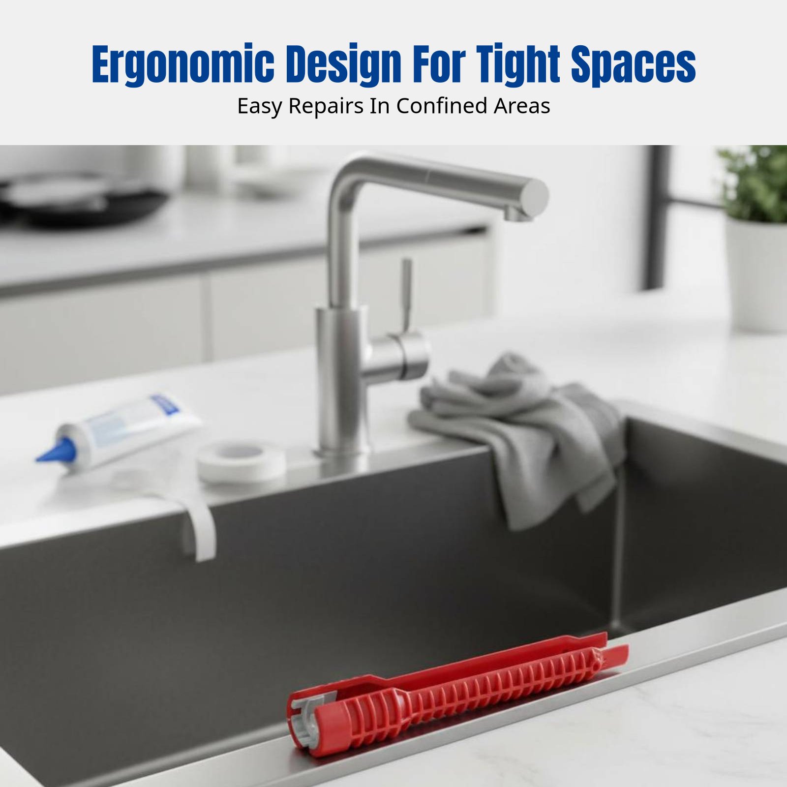 配管シンクレンチ、多機能プラスチックツール、浴室の蛇口バルブ - Home Bathroom Sink のレビューと価格