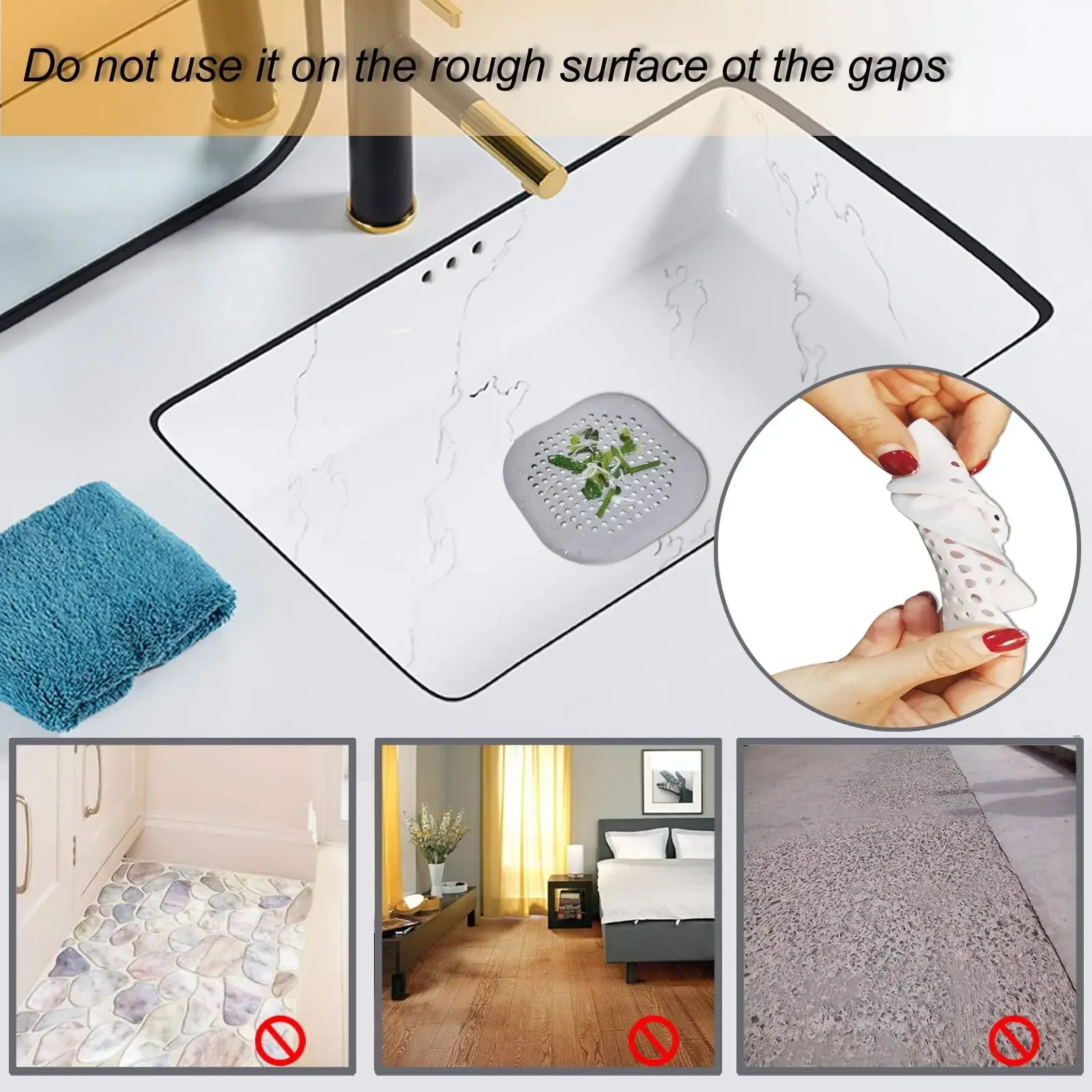 プラグストッパーキッチン下水道シリコン浴室床浴槽水フィルター - Home Bathroom Sink のレビューと価格