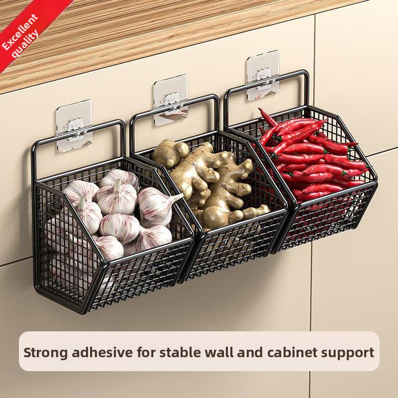 壁掛け式キッチン収納ボックス　ニンニク・玉ねぎ・生姜ホルダー - Home Essentials Bathroom Organizer のレビューと価格