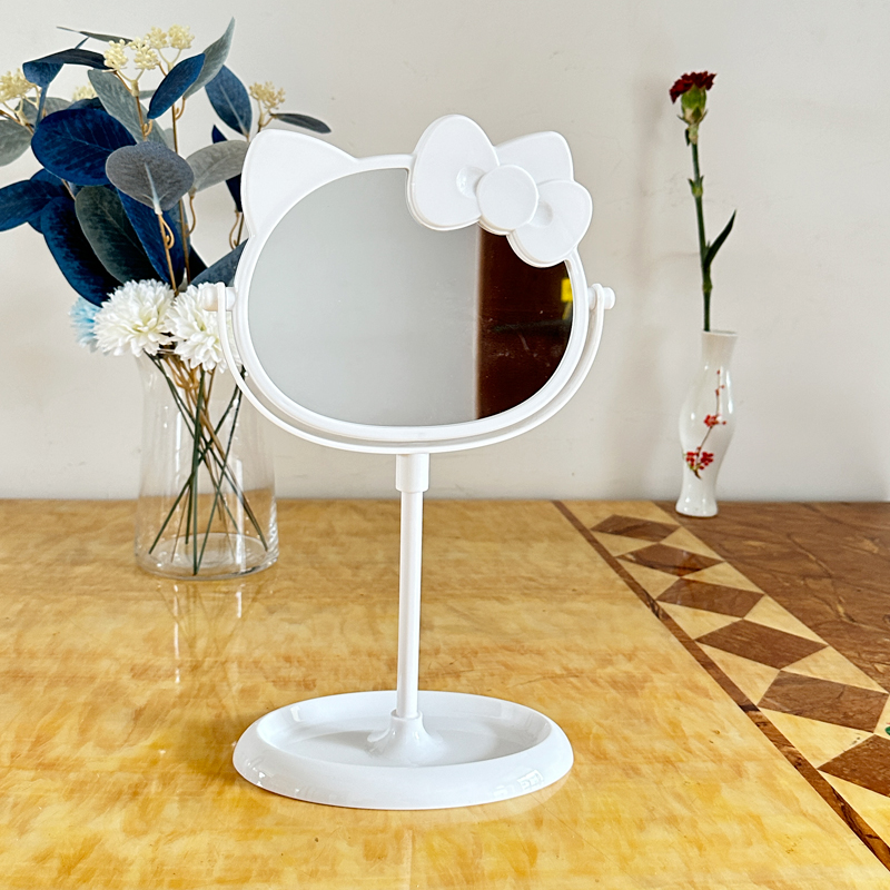 ハローキティ漫画風メイクアップミラー、卓上化粧鏡、家庭用 - Home Bathroom Vanity のレビューと価格