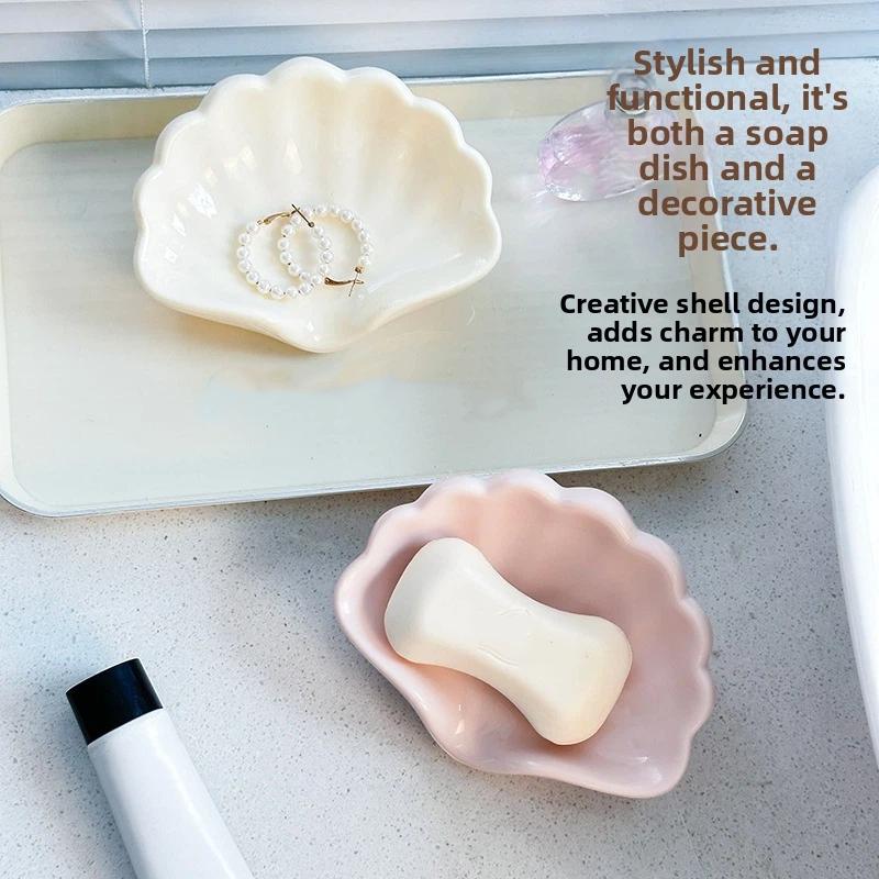 かわいいリボンハート型のセラミック製ソープディッシュ、水切り - Home Bathroom Sink のレビューと価格