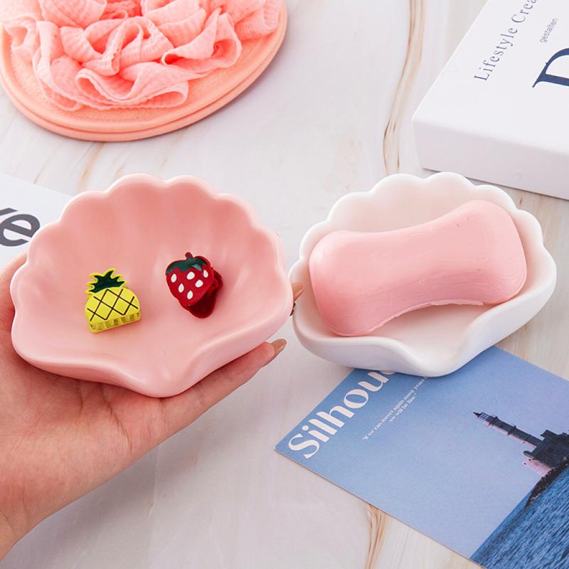 かわいいリボンハート型のセラミック製ソープディッシュ、水切り - Home Bathroom Sink のレビューと価格