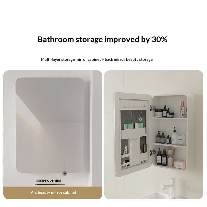 バックライト付きLED浴室鏡 スマート曇り止め タッチセンサ - Bathroom Cabinet Mirror のレビューと価格