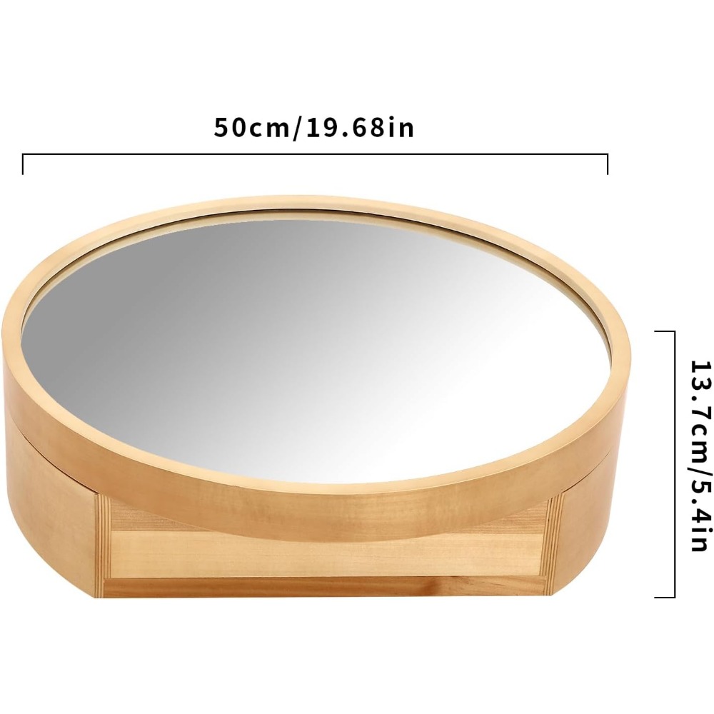 浴室必需品用3段収納付き二重目的壁掛け木製ミラーキャビネット - Bathroom Cabinet Mirror のレビューと価格