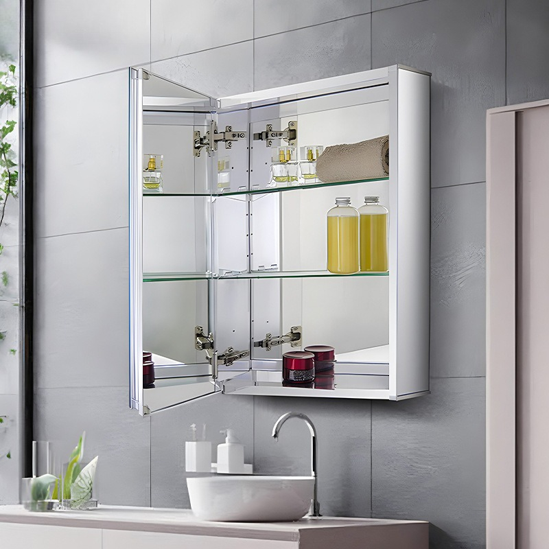浴室鏡、収納キャビネット、アルミ合金収納、吊り下げキャビネッ - Bathroom Cabinet Mirror のレビューと価格